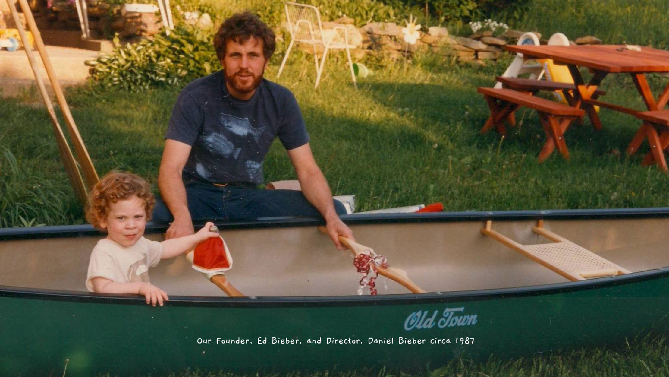 Our Founder, Ed Bieber, and Director, Daniel Bieber circa 1987